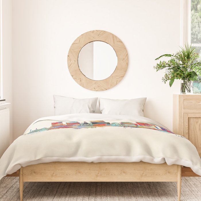 Indianapolis Indiana skyline Duvet Cover Gallery Image 3