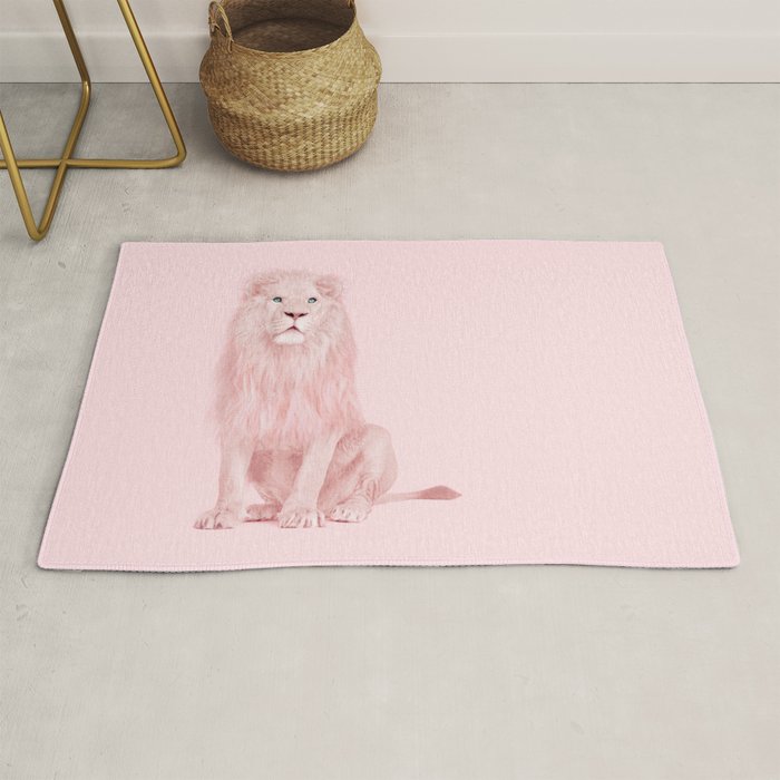 PINK LION Rug Gallery Image 1