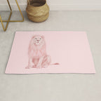 PINK LION Rug Gallery Image 1