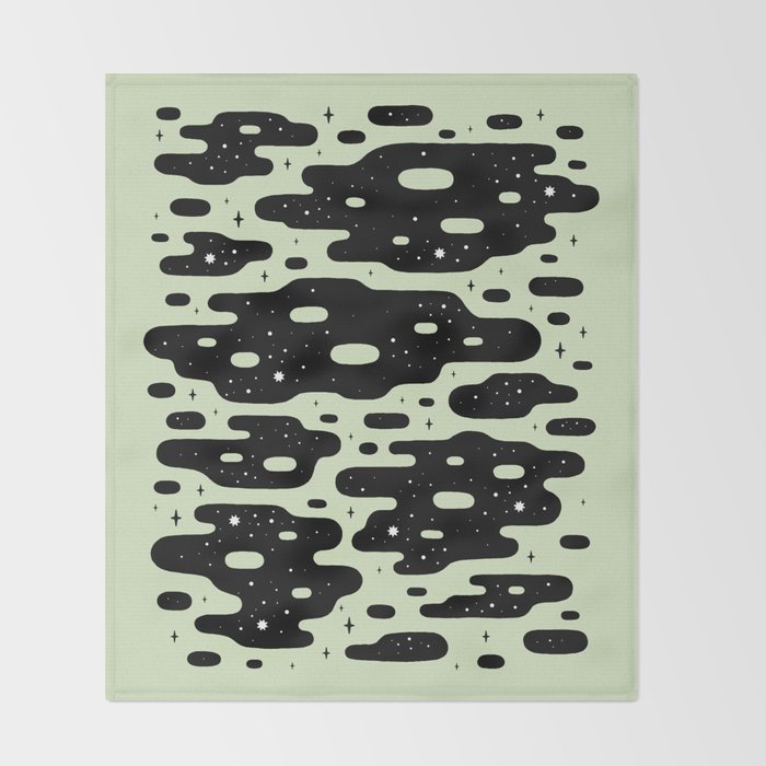 Space Blobs Throw Blanket Gallery Image 2