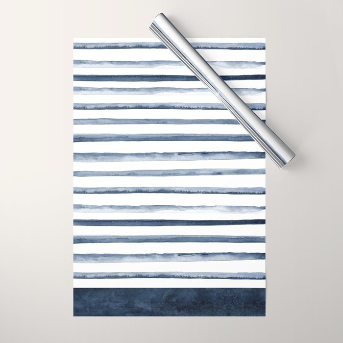 Stripes | Watercolor Pattern Wrapping Paper Gallery Image 1