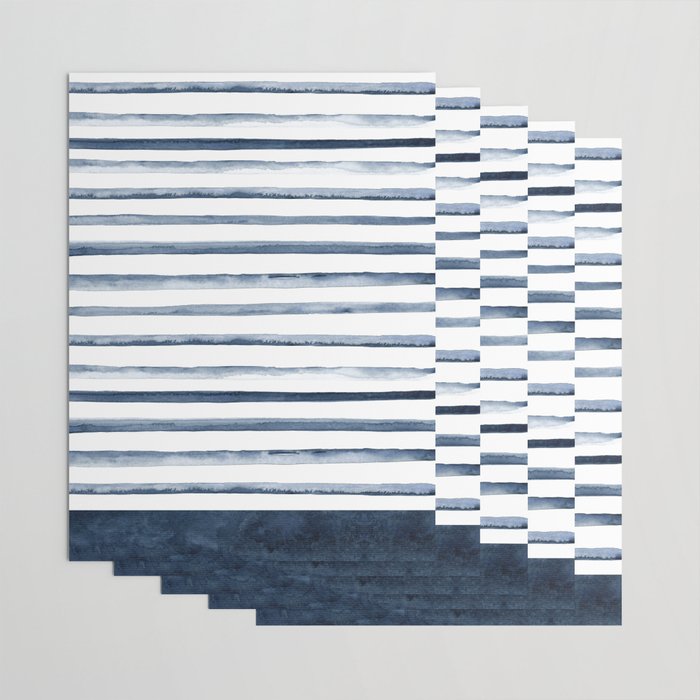 Stripes | Watercolor Pattern Wrapping Paper Gallery Image 3
