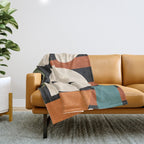 Abstract shapes in the skies 1 Throw Blanket Gallery Image 1