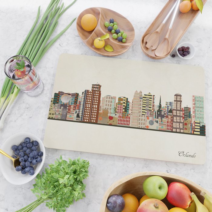 orlando skyline Cutting Board Gallery Image 2