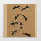 Ants in Formation 5 Wood Wall Art Gallery Image 1