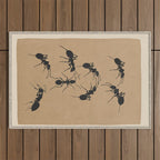 Ants in Formation 5 Outdoor Rug Gallery Image 1
