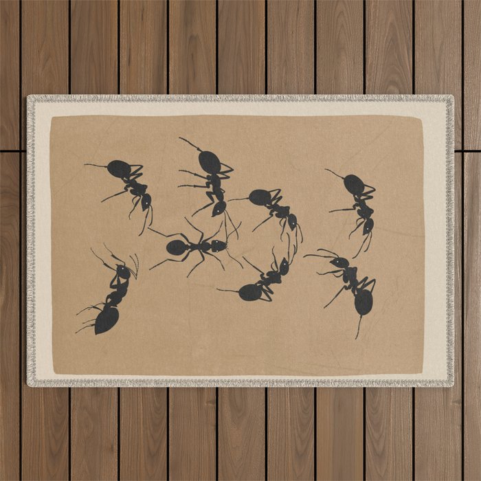 Ants in Formation 5 Outdoor Rug Gallery Image 1