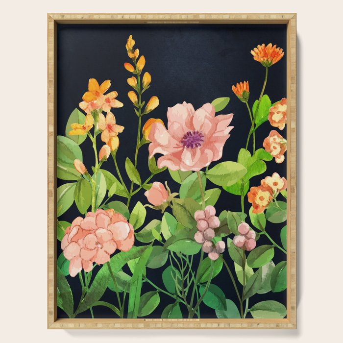 Summer Flowers 5 Serving Tray Gallery Image 1