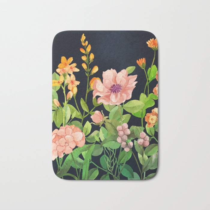 Summer Flowers 5 Bath Mat Gallery Image 1