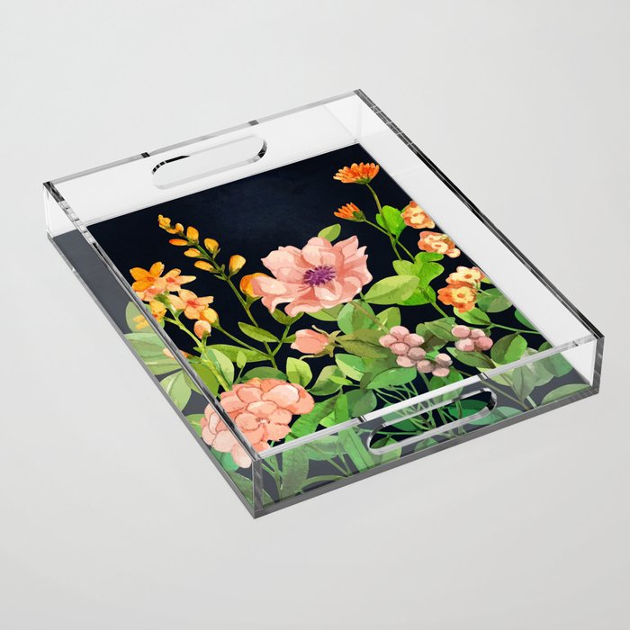 Summer Flowers 5 Acrylic Tray Gallery Image 1