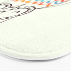 Chevron Owl Bath Mat Gallery Image 3