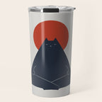 Cat Landscape 63: Meow-ditation Travel Mug Gallery Image 1