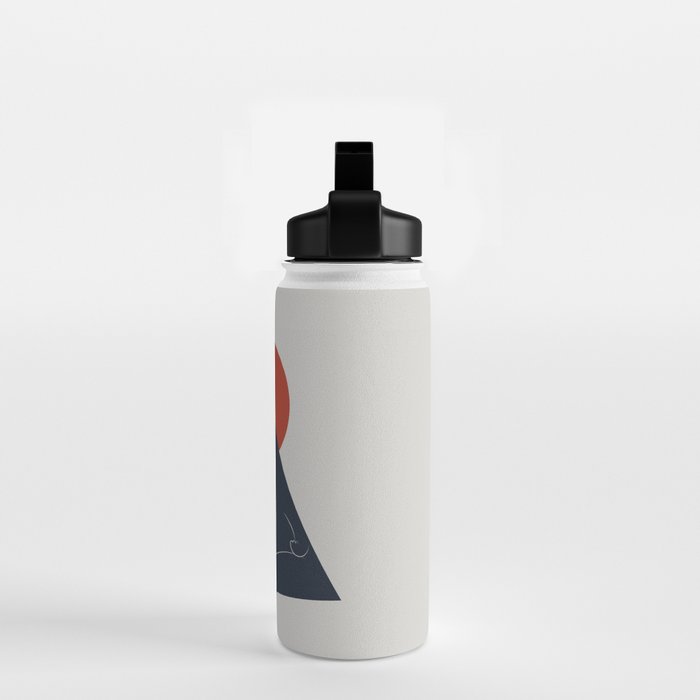 Cat Landscape 63: Meow-ditation Water Bottle Gallery Image 2