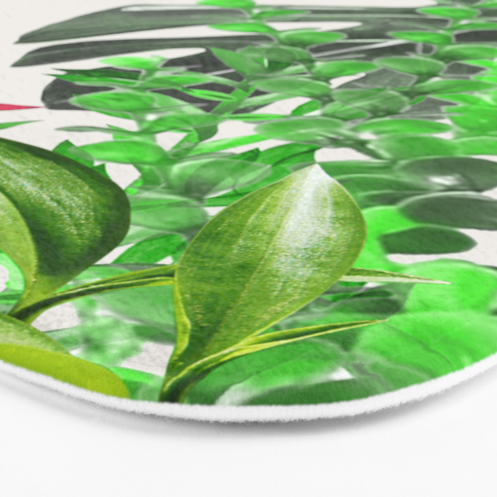 Watercolor Plants III Bath Mat Gallery Image 3