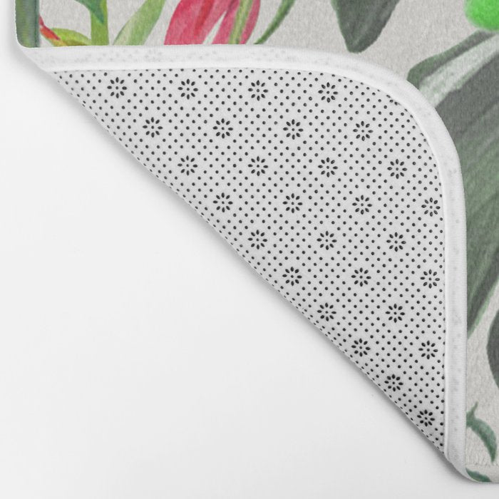 Watercolor Plants III Bath Mat Gallery Image 2