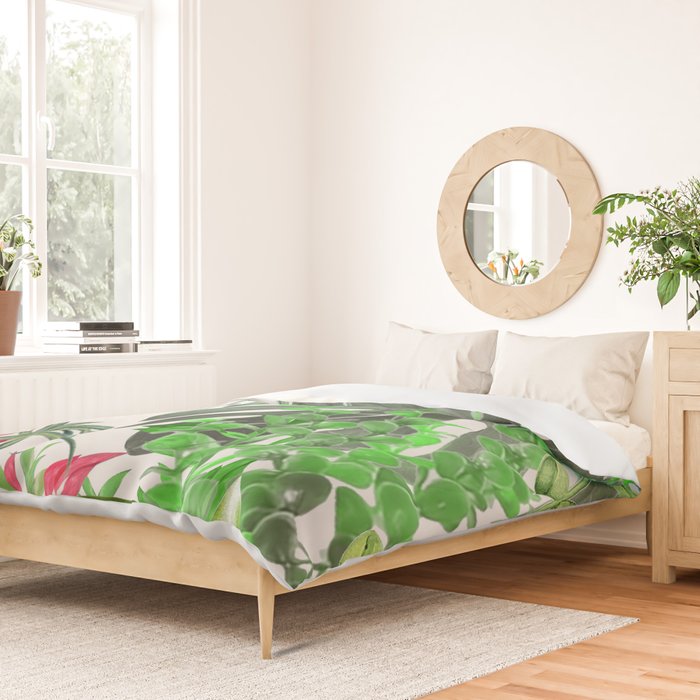 Watercolor Plants III Duvet Cover Gallery Image 2
