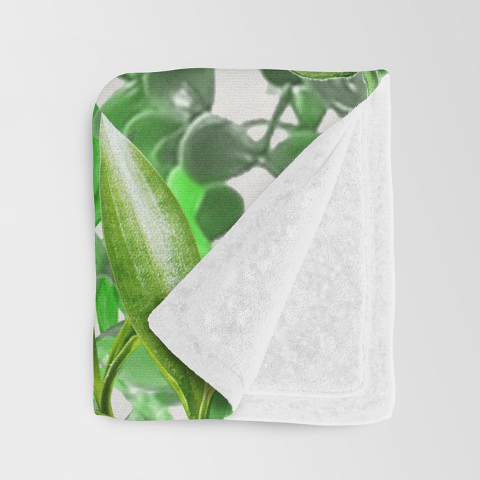 Watercolor Plants III Throw Blanket Gallery Image 3