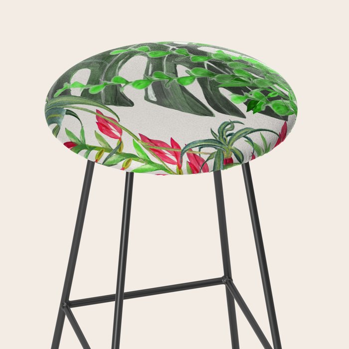 Watercolor Plants III Stool Gallery Image 2