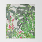 Watercolor Plants III Throw Blanket Gallery Image 2
