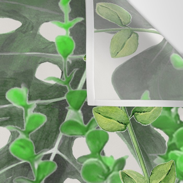 Watercolor Plants III Wall Tapestry Gallery Image 3
