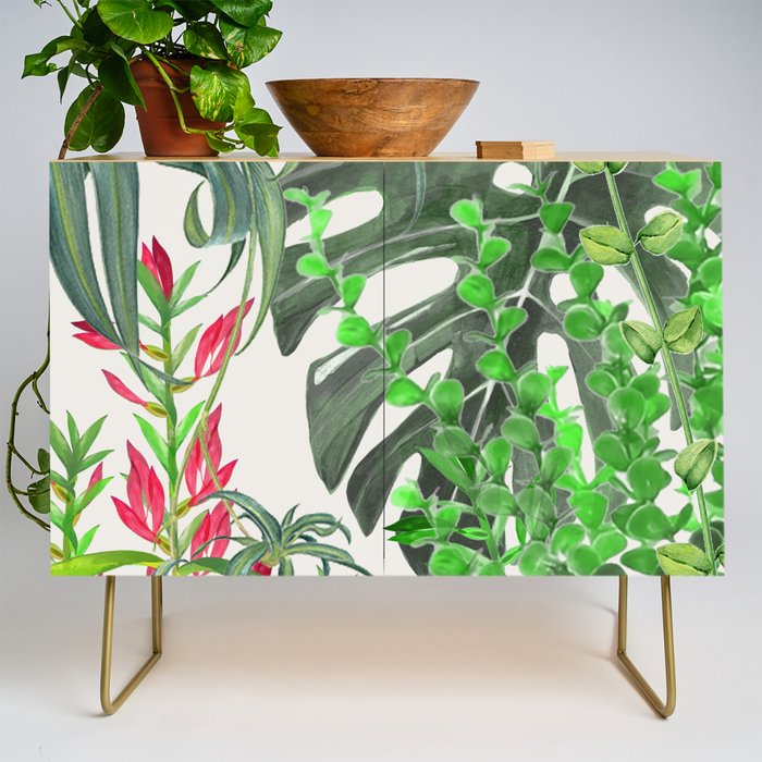 Watercolor Plants III Credenza Gallery Image 1