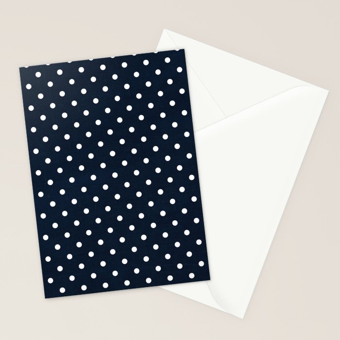 navy swiss dots Stationery Card Gallery Image 2