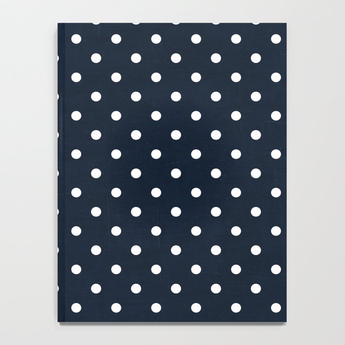 navy swiss dots Notebook Gallery Image 4