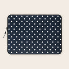 navy swiss dots Laptop Sleeve Gallery Image 1