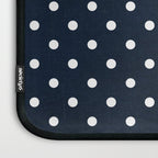 navy swiss dots Laptop Sleeve Gallery Image 3