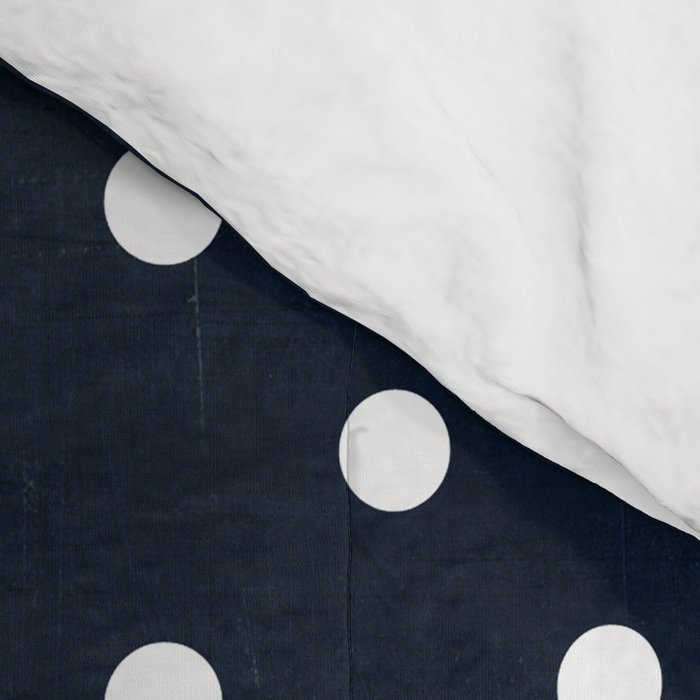 navy swiss dots Comforter Gallery Image 4