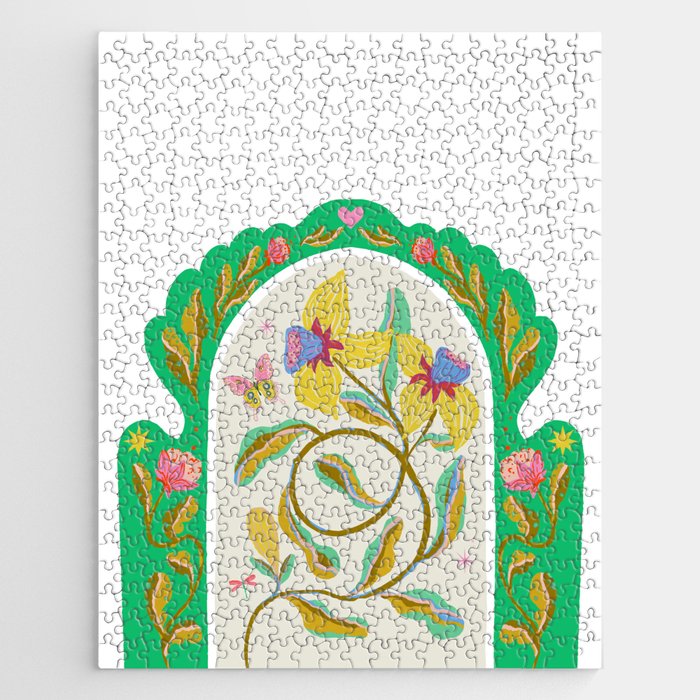 Modern abstract flowers dance Jigsaw Puzzle Gallery Image 1