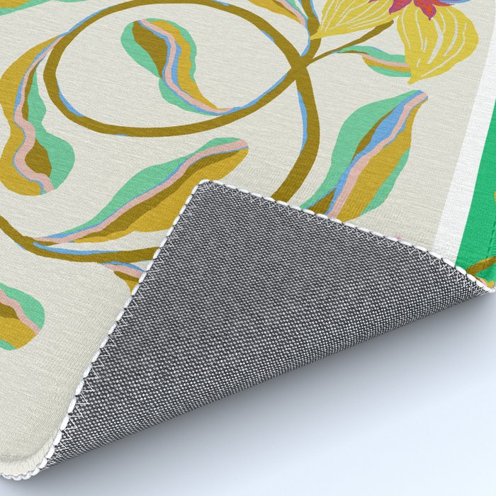 Modern abstract flowers dance Rug Gallery Image 4