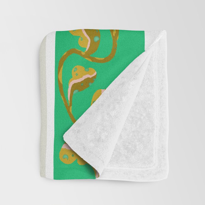 Modern abstract flowers dance Throw Blanket Gallery Image 3