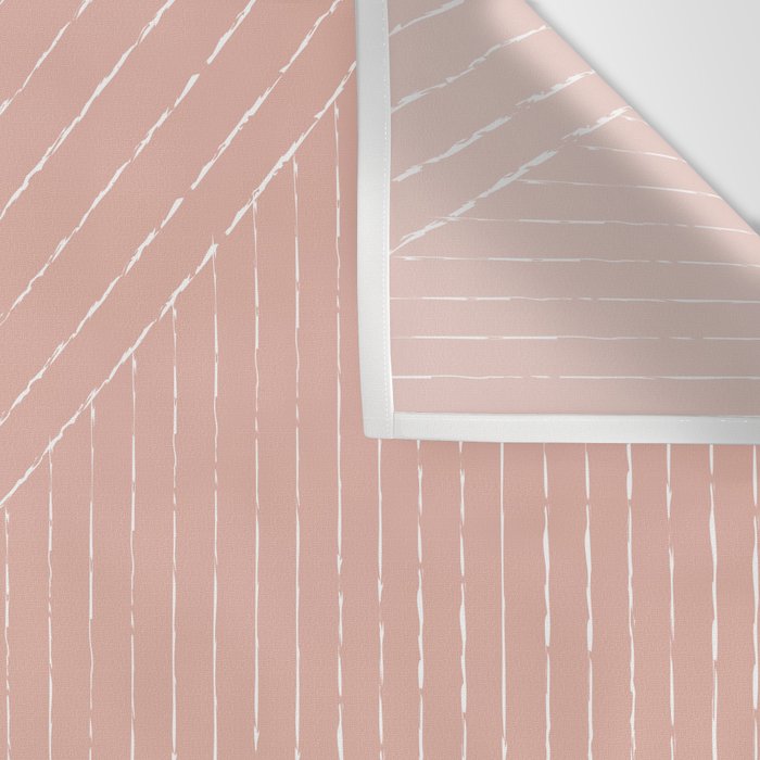 Lines (Blush Pink) Wall Tapestry Gallery Image 3