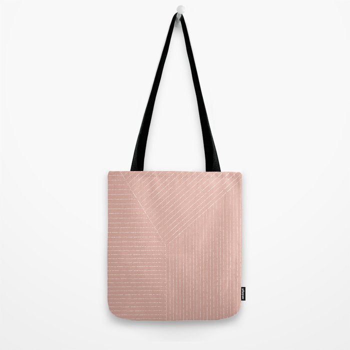 Lines (Blush Pink) Tote Bag Gallery Image 2