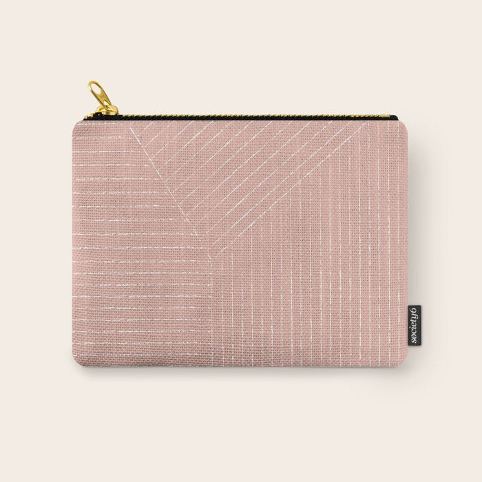 Lines (Blush Pink) Carry All Pouch Gallery Image 1