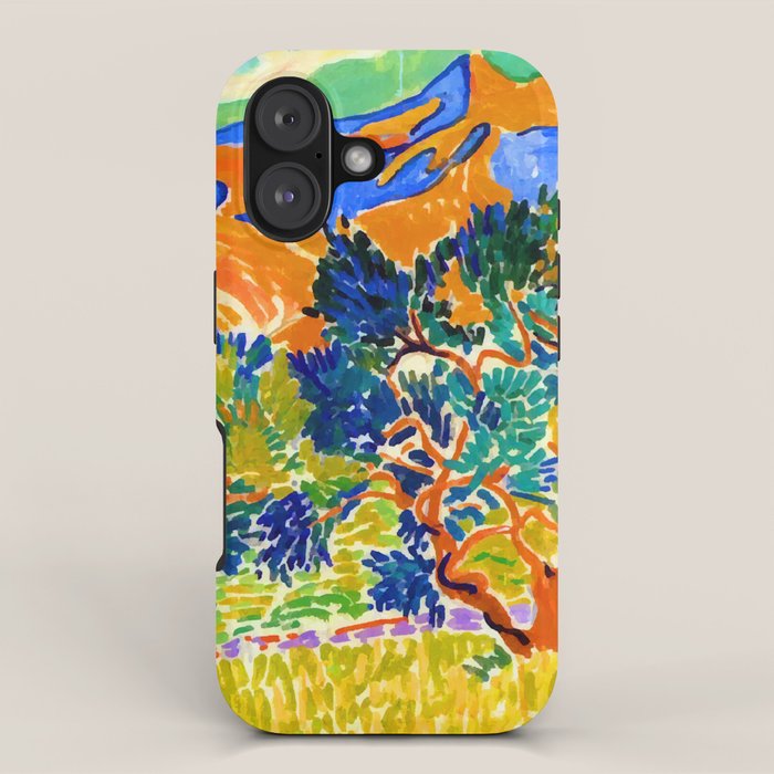 Andre Derain Mountains at Collioure iPhone Case Gallery Image 1