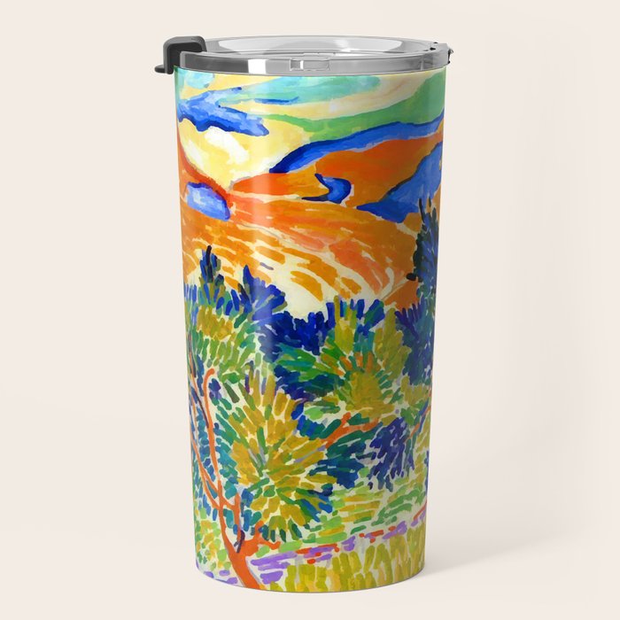 Andre Derain Mountains at Collioure Travel Mug Gallery Image 3