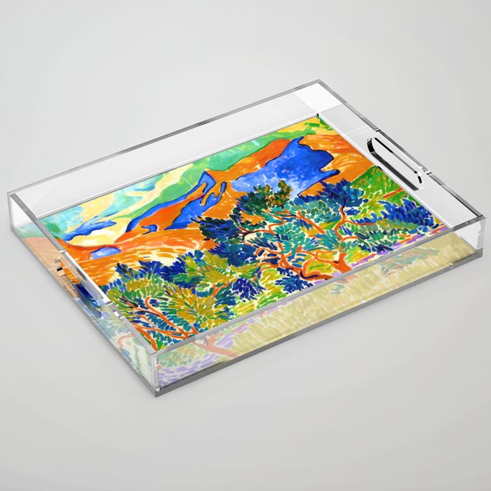 Andre Derain Mountains at Collioure Acrylic Tray Gallery Image 1
