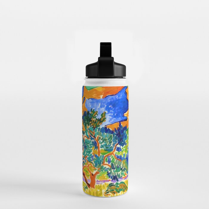 Andre Derain Mountains at Collioure Water Bottle Gallery Image 2