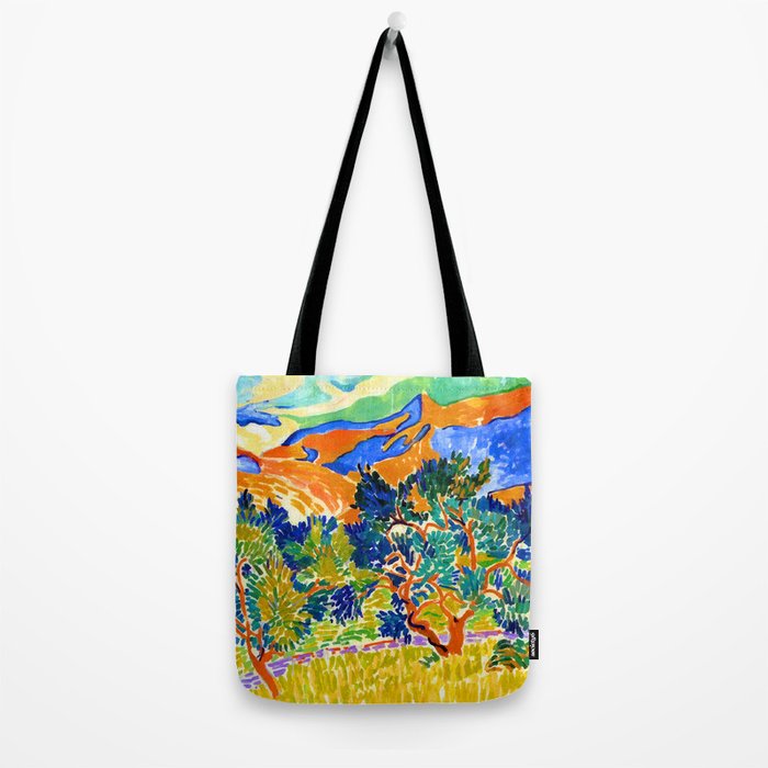 Andre Derain Mountains at Collioure Tote Bag Gallery Image 2