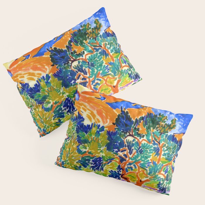 Andre Derain Mountains at Collioure Pillow Sham Gallery Image 3