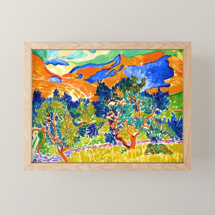 Andre Derain Mountains at Collioure Mini Art Print Gallery Image 1