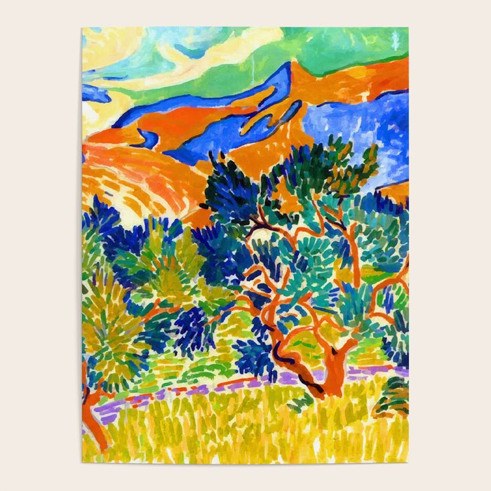 Andre Derain Mountains at Collioure Poster Gallery Image 4
