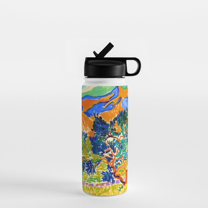 Andre Derain Mountains at Collioure Water Bottle Gallery Image 1
