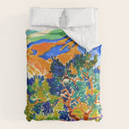 Andre Derain Mountains at Collioure Duvet Cover Gallery Image 6