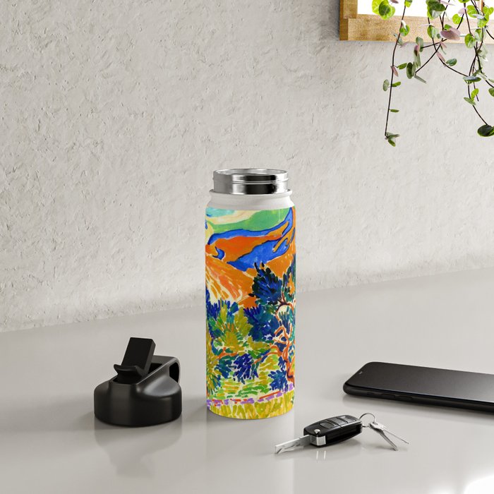Andre Derain Mountains at Collioure Water Bottle Gallery Image 4