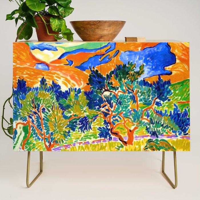 Andre Derain Mountains at Collioure Credenza Gallery Image 1