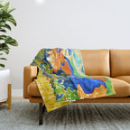 Andre Derain Mountains at Collioure Throw Blanket Gallery Image 1