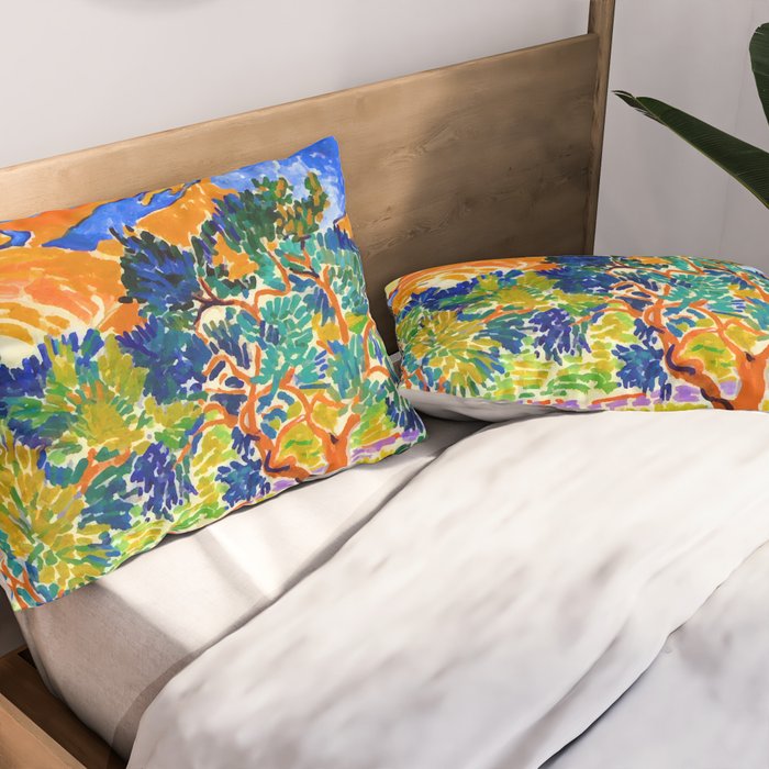 Andre Derain Mountains at Collioure Pillow Sham Gallery Image 2